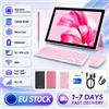 KOOMDIGI T30 PRO Tablet PC Android 2-in-1 da 10,1 Pollici, 6GB RAM 128GB ROM, 4G LTE, WiFi 2.4G+5G, Doppia Fotocamera 5MP+13MP con Custodia Rosa, Tastiera, Mouse e Pennino