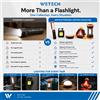 NONE Set di illuminazione portatile ricaricabile multifunzione WETECH, lampada da lavoro COB-LED, lampada frontale, torcia con gancio magnetico per officine, manutenzione, viaggi all'aperto e situazioni di