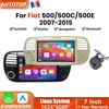AUTOTOP Autoradio da 7 pollici con CarPlay wireless e Android Auto per Fiat 500 500C 500E Abarth 2007-2015, sistema multimediale intelligente con schermo touch, stereo, autoradio, navigatore, BT, GPS, SWC