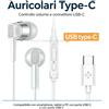 NONE Cuffie cablate in metallo, con connettore multipla (3,5 mm, Lightning, USB Type-C), auricolari con microfono e controllo del volume, cuffie stereo per iPhone, Samsung e telefoni Android.