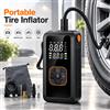 NONE Compressore d'aria portatile per gonfiare pneumatici, con pressione di 150 Psi, senza fili e con alimentazione a 12V DC, dotato di batteria ricaricabile da 10000 mAh, manometro digitale, spegnimento