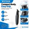 WETECH W1432 Tagliacapelli ricaricabile USB-C con display LCD, tagliacapelli elettrico 3W, macchina compatta per il taglio dei capelli con pettini regolabili da 1-2-3-4-5 mm