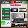 AUTOTOP Schermo multimediale da 10,25"/12,3" con sistema Linux, CarPlay wireless e Android Auto per Mercedes-Benz Classe E W207 A207 C207 2009-2016 NTG 4.0 4.5 5.0, autoradio con Bluetooth e GPS