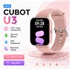 Cubot Smartwatch CUBOT U3, impermeabile IP68, con funzionalità di chiamata Bluetooth, schermo touchscreen quadrato da 1,83 pollici, monitoraggio della frequenza cardiaca, smartwatch 2026 per uomo e donna.