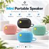 NONE WETECH WR‑69C: mini altoparlante Bluetooth portatile, altoparlante wireless compatto da 5 W, connessione Bluetooth 5.3 TWS, ricarica tramite USB‑C, dotato di tracolla in tessuto, disponibile in 4
