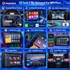 Podofo, lettore MP5 universale per auto da 10 pollici, 2 DIN, con connettività wireless e cablata per CarPlay e Android Auto, autoradio con schermo touchscreen HD, connettività Bluetooth e USB,