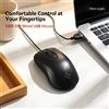 NONE Mouse da computer con cavo USB, 1000 DPI, pulsanti silenziosi, cavo lungo 140 cm, mouse ottico con cavo, facile da installare e utilizzare, ideale per casa, ufficio e laptop.
