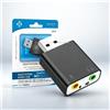 NONE Adattatore audio USB 2.0 WETECH, scheda audio con suono surround virtuale 7.1, connessione esterna Plug&Play, jack da 3,5 mm, adattatore per microfono e cuffie, compatibile con PC, laptop, console,