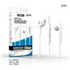 NONE Auricolari stereo con microfono, connessione cablata, jack da 3,5 mm e connettore Lightning, per smartphone.