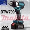 MARKTITA per Makita 1200NM DTW700 Chiave a impulsi elettrica senza spazzole, chiave ricaricabile 1/2" per pneumatici auto, utensili elettrici a batteria per batteria Makita 18V