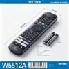 NONE Telecomando sostitutivo per Smart TV con tasti di accesso rapido per lo streaming, portata fino a 8 metri, compatibile con TV Hisense e Panasonic, telecomando portatile per televisore alimentato a