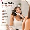 NONE Spazzola ad aria calda rotante 3 in 1, spazzola asciugacapelli professionale da 800 W, rotazione bidirezionale con 2 rulli arricciacapelli, strumento per lo styling dei capelli con temperatura e