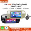 AUTOTOP Autoradio con schermo touchscreen da 7 pollici 1024*600P, Linux, wireless, CarPlay, Android Auto per Fiat 500 500C 500E Abarth 2007 2008 2009 2010 2011 2012 2013 2014 2015, sistemi intelligenti