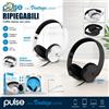 NONE Cuffie cablate pieghevoli con archetto regolabile, cuscinetti auricolari imbottiti e leggeri, auricolari stereo portatili per smartphone, PC, MP3, tablet e laptop.