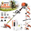CONENTOOL 52CC 7 in 1 Decespugliatore a Benzina 2 Tempi, Tagliaerba, Tagliasiepi, Motosega, Potatore, Tagliaerba per Giardino, Prato, Fattoria, Cortile