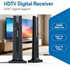 NONE Antenna TV digitale DVB-T per interni, antenna portatile per la ricezione del segnale VHF/UHF, montaggio magnetico, guadagno elevato di 25 dB, per la ricezione di canali TV locali in modalità