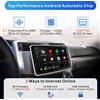 NONE IYING, autoradio Android con processore a 8 core, schermo da 9 pollici (formato 1DIN) o da 10 pollici (formato 2DIN), 4 GB di RAM e 32 GB di memoria interna, con CarPlay e Android Auto wireless, GPS,
