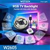 NONE Striscia LED RGB impermeabile IP65 WETECH, alimentata tramite USB 5V o DC12V, con chip SMD2835 5050, flessibile, con telecomando, ideale come retroilluminazione per TV, per la camera da letto, per
