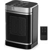 YASHE Stufa Elettrica 1500W, Termoventilatore Portatile PTC per Interni con Telecomando