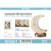 NONE Lampada da tavolo con braccio flessibile a collo d'oca, attacco E27, potenza massima 40W, cavo di alimentazione da 80 cm e interruttore on/off, lampadina non inclusa.