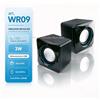 NONE Altoparlanti stereo a doppio filo, alimentazione tramite USB, 3W, 4Ω, sensibilità ≥80dB, connettore audio AUX da 3,5 mm, altoparlanti da scrivania per computer portatili.
