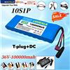 NONE Pacco batteria al litio LIDIKALA 36V 100Ah 10S1P con celle 18650, batteria ricaricabile agli ioni di litio con BMS e caricabatterie 42V 2A per e-bike, biciclette elettriche, scooter e alimentazione