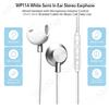 NONE Auricolari stereo con cavo, semi-in-ear, cavo intrecciato da 125 cm, microfono integrato, pulsante di controllo del volume, connettore da 3,5 mm, cuffie con funzione vivavoce per telefono cellulare,