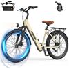 Aairsk Bici Elettrica Urbana Su7 24" - Autonomia 60Km, Motore 250W, Batteria 36V 13Ah, NFC - Ammortizzatore Anteriore, Comfort e Affidabilità per Uso Quotidiano