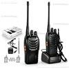 NONE WETECH W5210 Set di 2 ricetrasmittenti a lungo raggio, radio bidirezionale ricaricabile da 1500mAh con base di ricarica, torcia LED, ricetrasmettitore portatile in ABS per esterni, hotel, edilizia