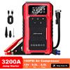 NONE Avviatore di emergenza per auto con compressore d'aria 3200A, avviatore portatile per batteria auto 12V, booster per batteria auto, avviatore di emergenza, pompa d'aria per pneumatici 150PSI