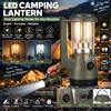 NONE Lanterna da campeggio a LED ricaricabile, 3000 mAh, con doppia luce calda e fredda, alimentazione USB-C, 10W, 8W, 12W, lampada portatile multifunzione per tenda, illuminazione a 360 gradi, luminosità