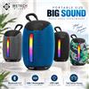 NONE Altoparlante Bluetooth portatile e senza fili WETECH, Bluetooth 5.3, illuminazione LED RGB multicolore, abbinamento stereo TWS, ricarica tramite USB-C, altoparlante da esterno con maniglia per il