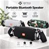 NONE WETECH WR49, altoparlante Bluetooth portatile, con potenziamento dei bassi, tecnologia TWS per l'abbinamento stereo, altoparlante wireless cilindrico rivestito in tessuto con tracolla regolabile,