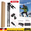 NONE Bastoncini da trekking telescopici a 3 sezioni con asta dritta, 62 cm, confezione da 2, ultraleggeri, 270 g, in lega di alluminio antiurto, con impugnatura ergonomica in PP e manico in schiuma EVA,