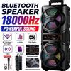 Xmebxpk Altoparlante Bluetooth portatile professionale ad alta potenza con frequenza di picco di 18000Hz, con microfono cablato, audio stereo surround TWS, regalo ideale per Halloween, Natale, compleanni, per
