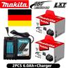 Makita Batteria Makita 18V 6000mAh Ricaricabile per Utensili Elettrici, Batteria 18V Makita con LED, Sostituzione Li-Ion Lxt Bl1860B Bl1860 Bl1850