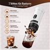 NONE Macchina da caffè espresso portatile 3 in 1, 20 bar, con batteria ricaricabile da 7500 mAh, per preparare caffè caldo e freddo, adatta a capsule e caffè macinato, ideale per viaggi, campeggio e