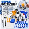 NONE Kit di 65 Pezzi per la Riparazione di Ammaccature della Carrozzeria Auto, Martello Reversibile in Metallo, Estrattore di Ammaccature per Auto, Ventosa