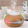 NONE 2026 NUOVO Diffusore di Oli Essenziali Effetto Legno 130ml 200ml 500ml 550ml Umidificatore Ultrasonico con Luci LED RGB Silenzioso per Casa, Ufficio, Yoga
