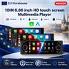 MEKEDE, disponibile in magazzino nell'UE, autoradio multimediale 1DIN con schermo da 5,2/6,88 pollici, lettore MP5, CarPlay wireless, Android Auto, Bluetooth, radio FM, USB, ingresso AUX, lettore di