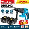 Makita Trapano perforatore rotante SDS Plus Makita DHR242 18V LXT, senza spazzole, a batteria, capacità 24mm per calcestruzzo, 4700 IPM 2.0J, utensile elettrico professionale a 3 modalità, compatibile con