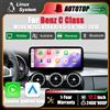 AUTOTOP Schermo multimediale da 12,3 pollici con sistema Linux, CarPlay wireless e Android Auto per Mercedes Benz Classe C W204 S205 C204 2007-2018 NTG4.0 4.5 5.0, autoradio con Bluetooth e GPS.
