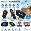 NONE Bilancia digitale portatile per bagagli, capacità 50 kg, precisione 10 g, bilancia elettronica per bagagli da viaggio, display a LED, bilancia a sospensione con funzione tara, calibrazione automatica,