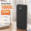 Chictree Power bank 6 in 1 da 10000 mAh, con ricarica rapida PD da 12,5 W, caricabatterie esterno per Xiaomi Poco, iPhone, Samsung e iPad.
