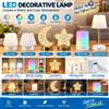 NONE Lampada da Tavolo Decorativa a LED Ricaricabile USB-C, Luce Notturna Touch, Illuminazione RGB Regolabile Calda e Fredda per Camera da Letto, Soggiorno, Arredamento Casa, Idea Regalo
