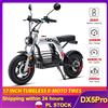 iScooter Scooter DX5-Pro con Batteria 52V 20Ah, Velocità Massima 60km/h, Autonomia 90-100km, E-Moto con NFC, Pneumatici da 17 Pollici, TCS, Sedile e Cestino