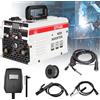 TKKEACE Saldatrice MIG MMA ARC, saldatrice inverter DC IGBT, saldatrice multiprocesso portatile con protezione a gas, attrezzatura per saldatura elettrica per acciaio, acciaio inossidabile, fai-da-te