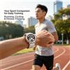 NONE WX20, smartwatch rotondo con display AMOLED, chiamate Bluetooth con microfono integrato, 123 modalità sportive, monitoraggio della frequenza cardiaca, del sonno e dello stress, tracker per l'attività