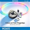 NONE Striscia LED RGB resistente all'acqua IP65 WETECH, alimentata tramite USB 5V o DC12V, con chip SMD2835 5050, flessibile, con telecomando, ideale come illuminazione di sfondo per TV, per la camera da