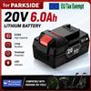 NONE Batteria 20V 6Ah agli ioni di litio per utensili elettrici Parkside X-20V, sostituzione per tosaerba/segatrici a catena/trapani, compatibile con PAP 20 B3/A3/PAPS 208 A1